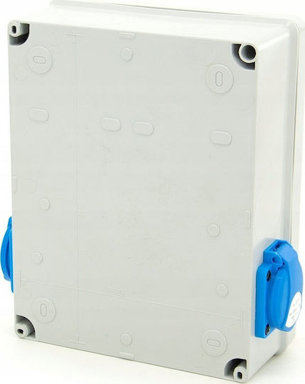 ELS Elektrotechnika Wall Mounted Waterproof Electrical Fuse Box W190xH90xD240mm