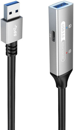 PremiumCord USB 3.2 Kabel USB-A-Stecker - USB-A-Buchse Schwarz 5m