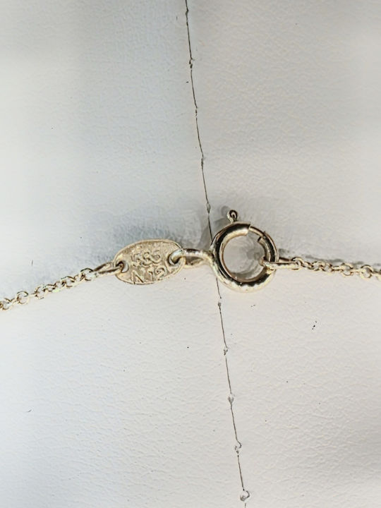 Halskette Mit Auge Aus 14K Gold Mit Zirkon Türkis