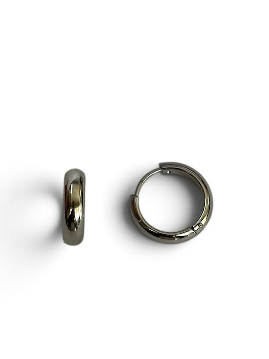 Steel Steel Ohrringe Kreise Steel Steel Ohrringe Kreise
