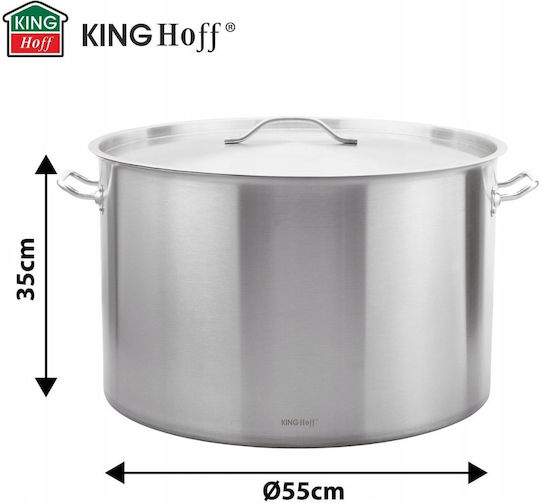 KING Hoff Ανοξείδωτη Ρηχή Κατσαρόλα 8.3lt /