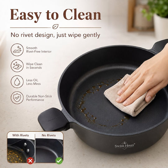 Swiss Haus Shallow Pot 7.2lt / 30cm