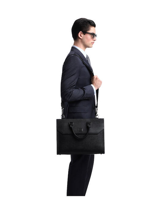 Leather Men's Briefcase Black