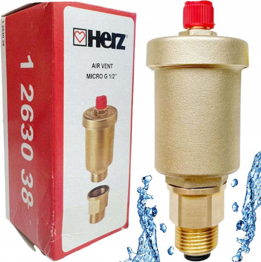 Herz Herz Aerisitor automat Micro Herz 1/2" Valvă de închidere 1263038