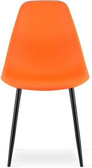 Wat Dining Room Metallic Orange Chairs 4 Pieces