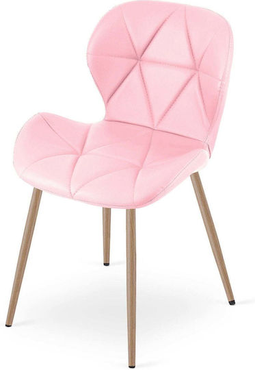 Mango Ess- und Küchenstühle mit Künstliches Leder Rosa 52x47x46cm