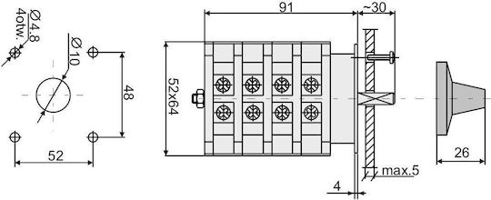 Elektromet Rotierender Ein-Aus-Schalter 1 Stück