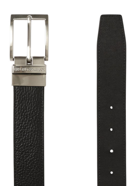 Leather Men's Wallet Set Black