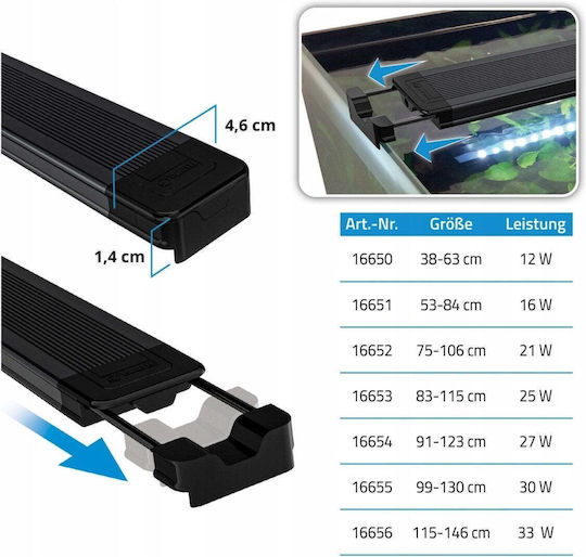 Fluval Lampă cu led pentru iluminat pentru acvarii 27W