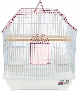 Arti Casa Colivie Din Lemn Pentru Păsări 40.6x36x45.5εκ. Alb