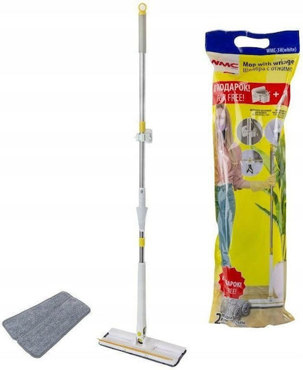 Drehbarem Mopp mit Mikrofasern WMC-3H Weiß