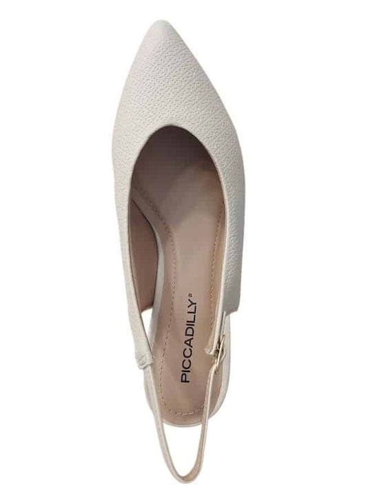 Piccadilly 739031-38 Μπεζ Slingback Γοβες