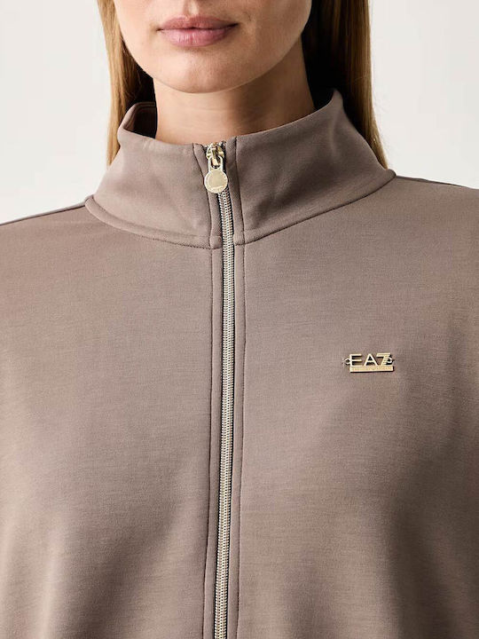 Women's Hooded Grey Sweatshirt 7W000192AF24375 U6100