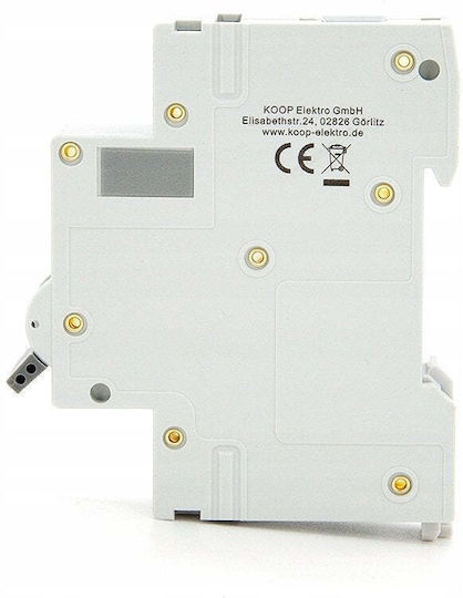 KOOP Elektro Automatic Circuit Breaker 10A Single Pole AC 1-00015-15499