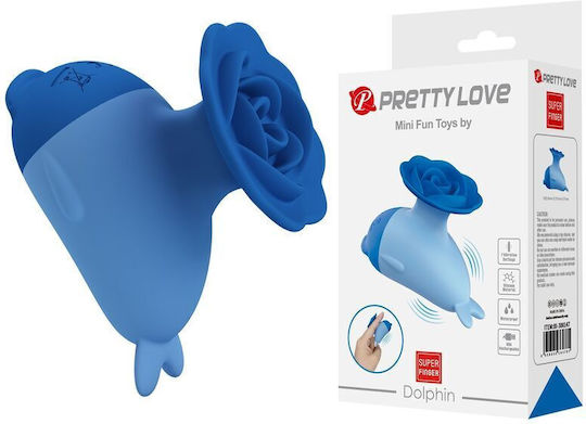 Pretty Love Dolphin Mini Вибратор с Дистанционно Управление Син