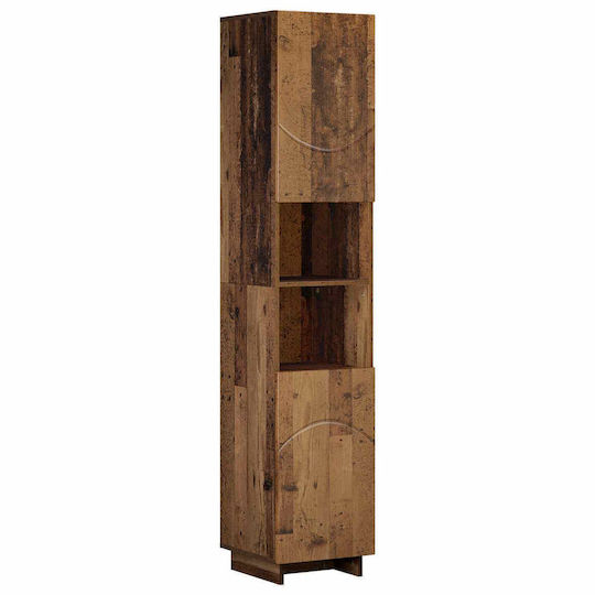 vidaXL vidaXL Bathroom Floor Column Cabinet 36.5x38x180cm Brown