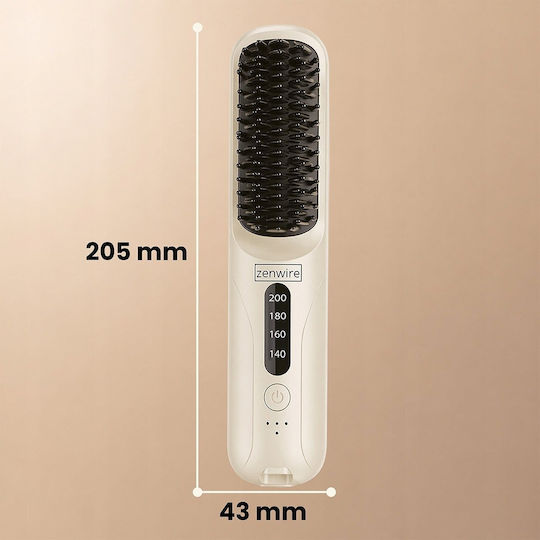 Zenwire Ceramic Heated Electric Hair Brush 35W