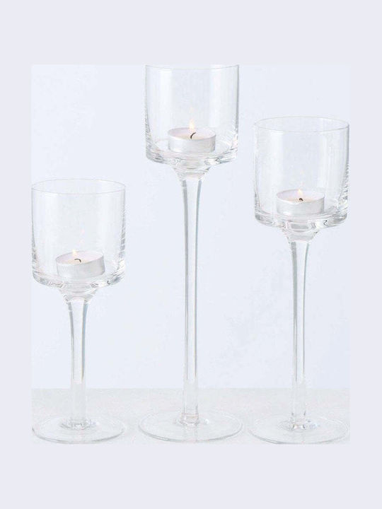 Selsey Selsey Kerzenhalter für Teelichter Glas in Transparentem Farbe 30x30cm