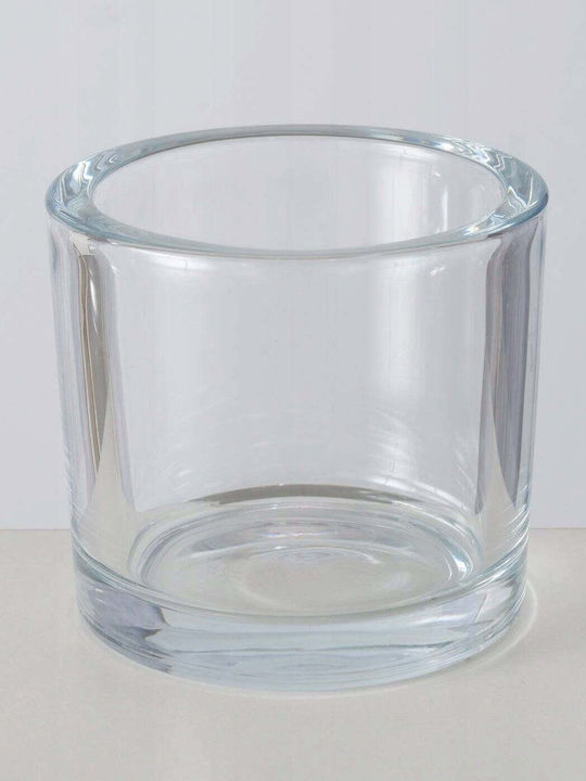 Boltze Set Kerzenhalter Glas in Transparent Farbe 23x23cm 2Stücke