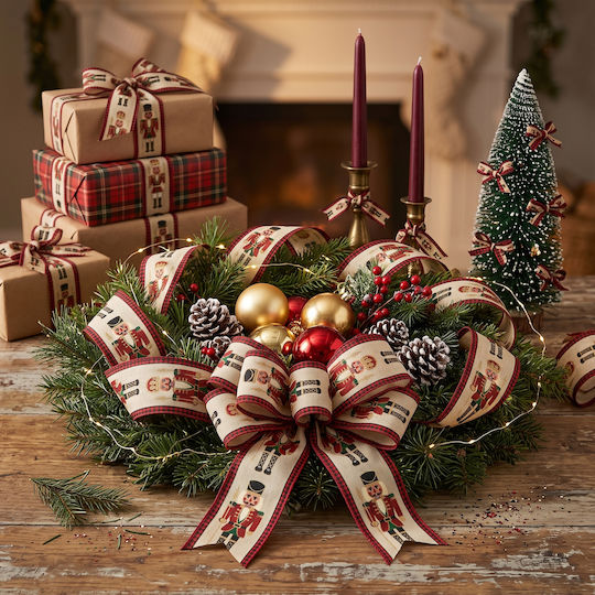 CHeirokamoto Christmas Fabric Ribbon
