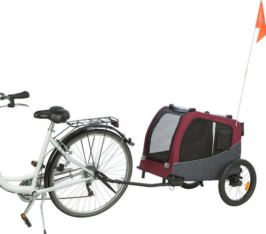 Trixie Wasserdichter Fahrradanhänger für Hundetragetaschen bis 22kg Graue Länge 63cm