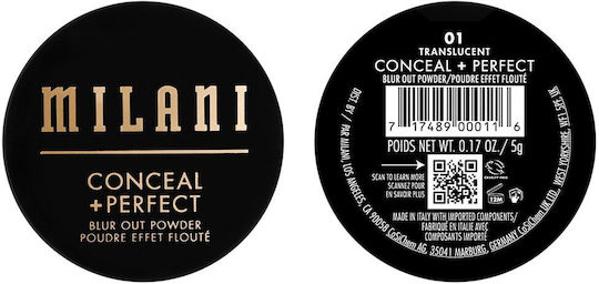 Milani Conceal + Perfect Разсейваща Насипна Пудра-Хайлайтер Прозрачна 5 Ml