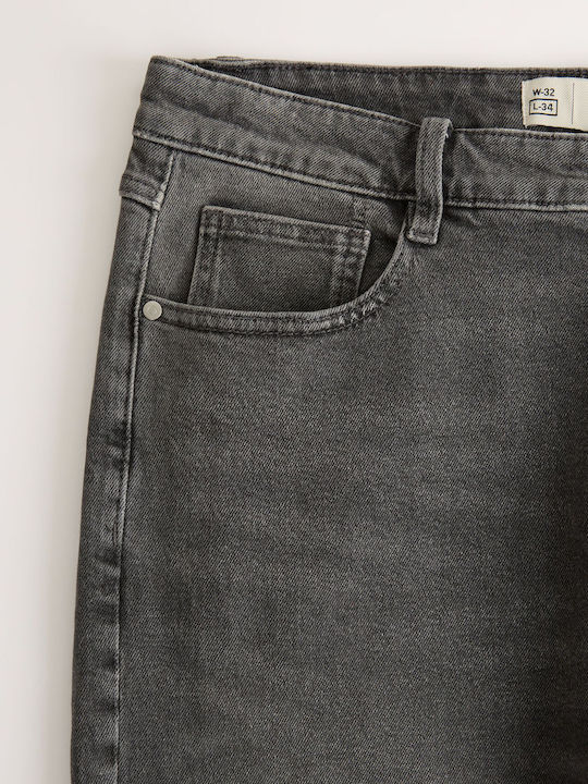 Pantaloni de blugi pentru bărbați Slim Tapered Fit Gri