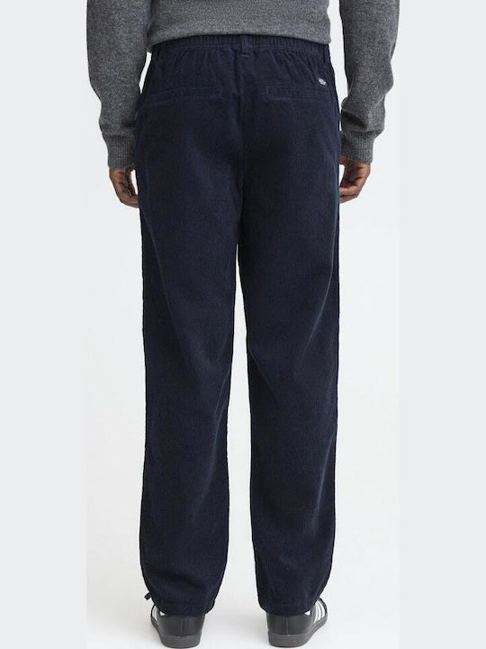 Men's Elastic Loose Fit Blue Trousers