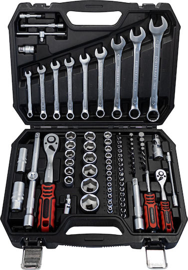 Forcekraft Ratchet with Sockets 1\2" & 1\4" 82 Pieces