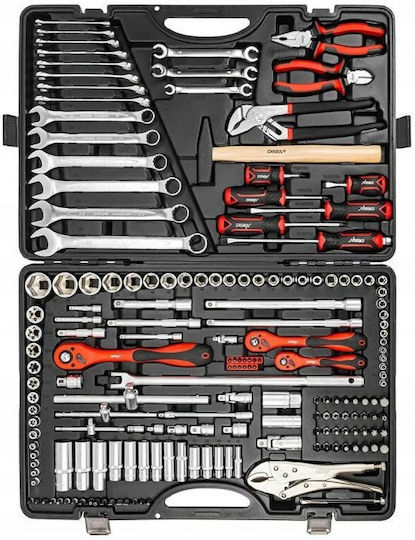 Ratchet with Sockets 1\4" & 3\8" & 1\2" 180pcs