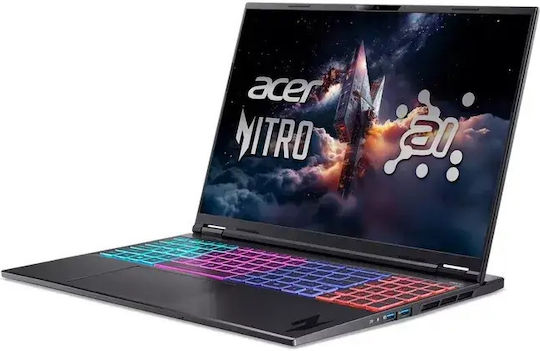 Acer Nitro 16S AI AN16S-61 -R28Q 16" IPS QHD+ 180Hz (Ryzen AI 300 Series-9 365/8GB/512GB SSD/GeForce RTX 5070/W11 Pro) (US Keyboard)