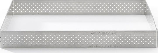 De Buyer Форма за сладкарство за тарт от неръждаема стомана 17.5x17.5x2см