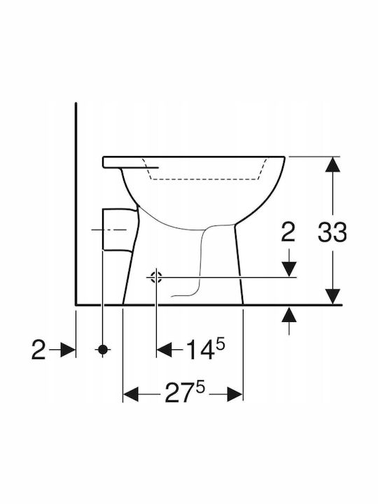 Kinder Stehende Toilette mit Spülung mit Deckel Duroplast Weiße
