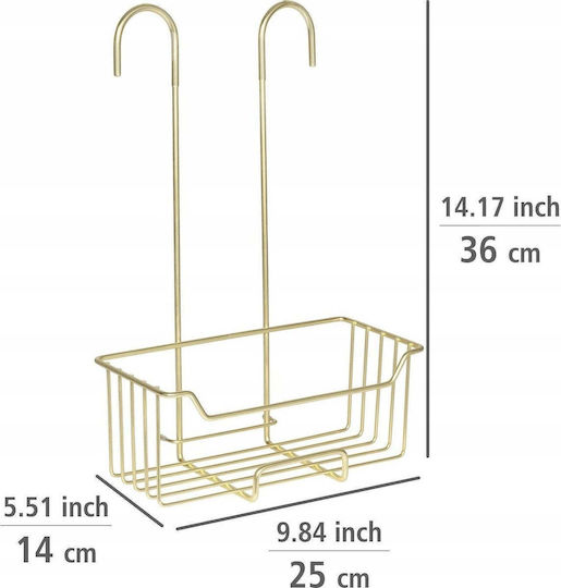 Wenko Milo SP01 13972953 An Der Wand Montiertes Badezimmerregal Metallisch Transparent