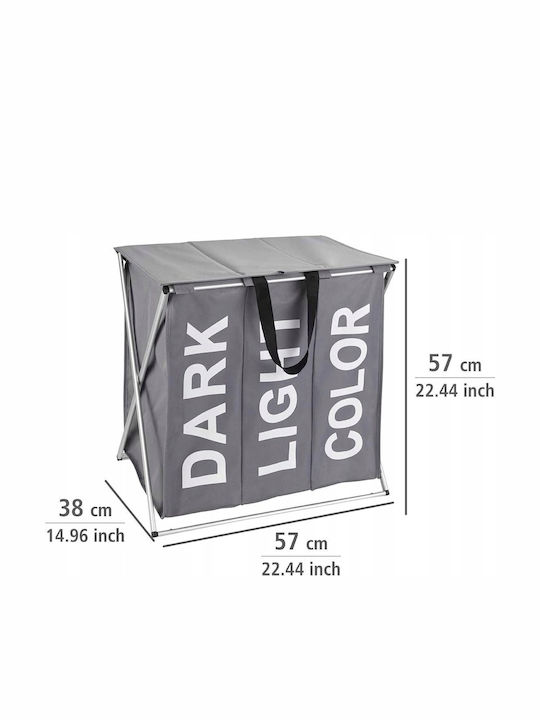 Wenko Wäschekorb Stoff Klappbar 118lt Grau