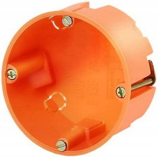 Simet Simet Anschlussdosen Verzweigung für Gipskarton IP30 in Orange Farbe 25Stücke