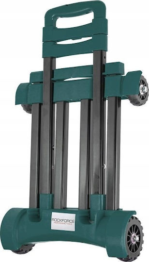 Rockforce Klappbarer Transport-Wagen Mit 50kg Tragfähigkeit Metallisch Schwarz