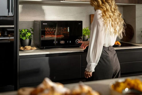 Hisense Микровълнова фурна с Грил 28л Черен