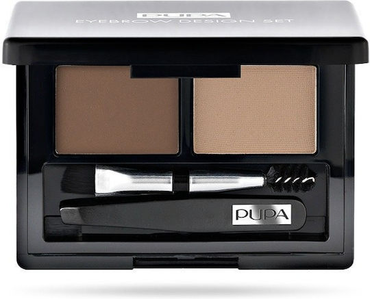 Pupa Set Design Sprâncene Paletă Pentru Sprâncene În Nuanță Blondă 1.1gr
