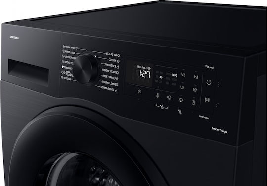 Samsung Пералня 9kg с парна технология 1400 оборота Ecobubble Черна WW90CGC0EDABLE