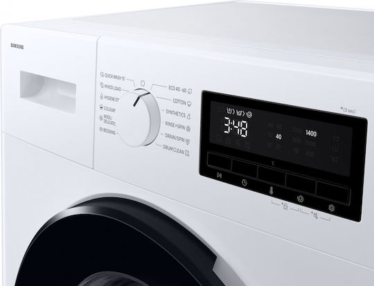 Samsung Πλυντήριο Ρούχων 9kg με Τεχνολογία Ατμού 1400 Στροφών WW90FG3M05AWLE