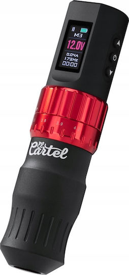 Activeshop El Cartel Wireless Tattoo Machine Black Red