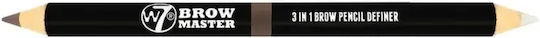 W7 Cosmetics Brow Master 3-in-1 Bleistift für Augenbrauen Braun 1gr
