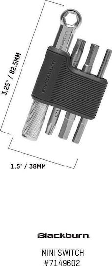 Blackburn Multitool Mini Switch Tool 4 Funktionen Graphit New