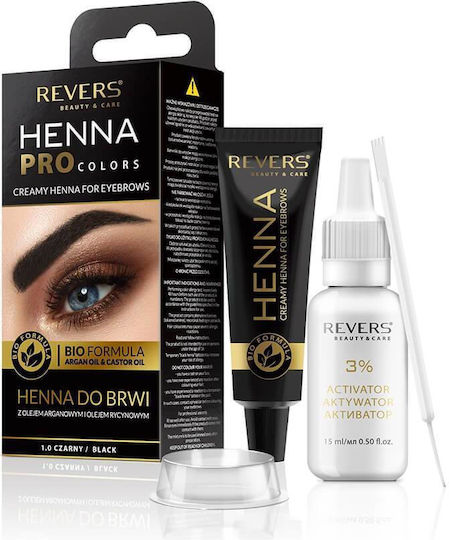 Revers Cosmetics Багрило Хена за Вежди Черно 15ml