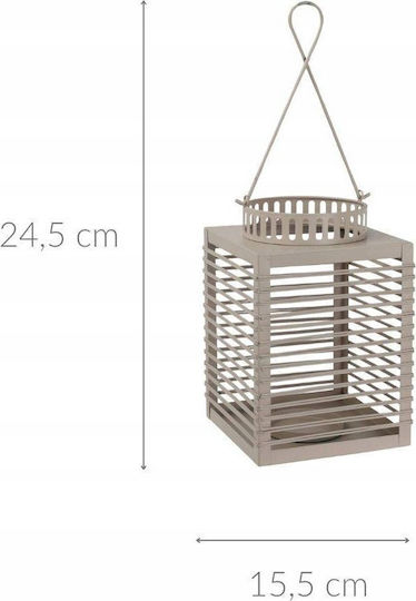 Home&Styling Collection Laterne Metallisch Grau 10x13cm
