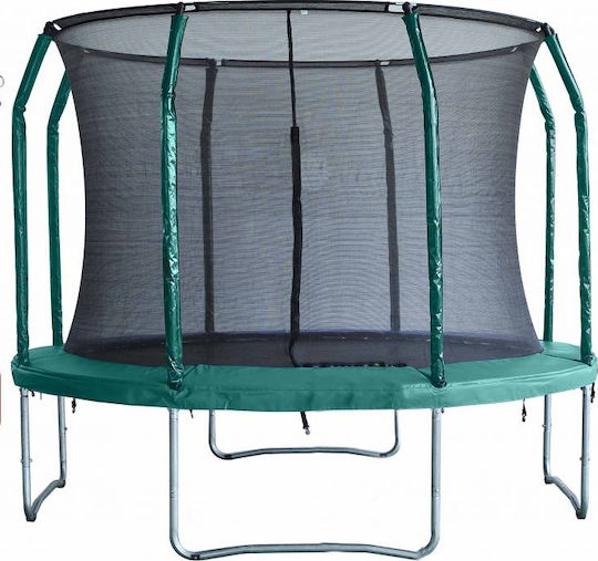 Trampolino 10FTG3017 Trambulină De Exterior Cu Diametrul De 300 Cm Cu Plasă De Protecție Verde