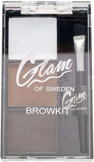 Glam of Sweden Brow Kit Palette Für Augenbrauen In Braune Farbe 4.5gr