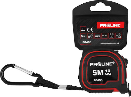 Proline Maßbänder 8m/25mm Doppeltes Magnetisches Nylonbeschichtung Gürtelclip