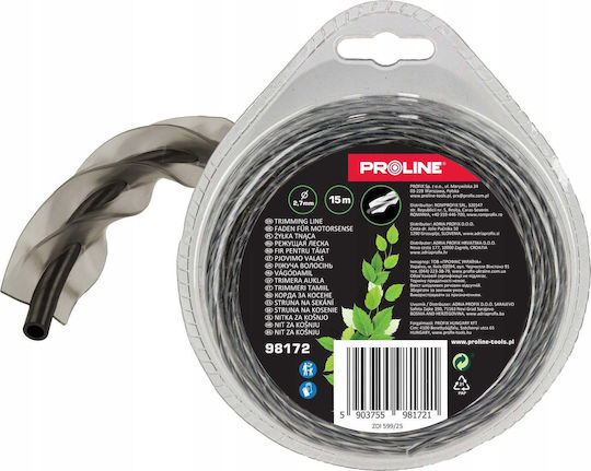 Pro-line Усилена Усукана Квадратна Косачка Нишка 2.7mm X 15m Proline